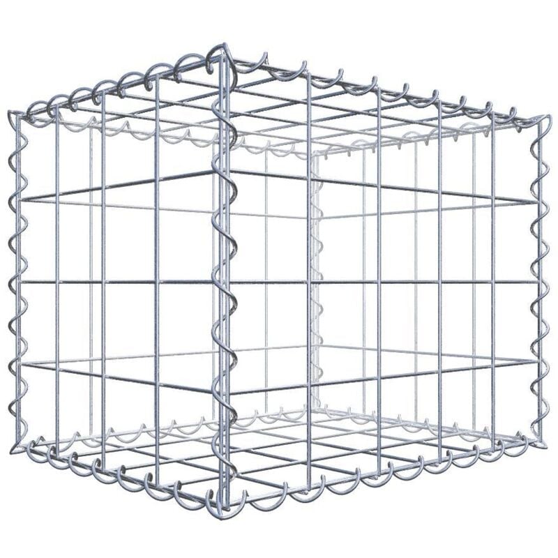 Gabiondeco - Gabion 50 cm x 40 cm x 40 cm (l x h x p). mailles 10 x 10 cm. Spirale - Made in Germany