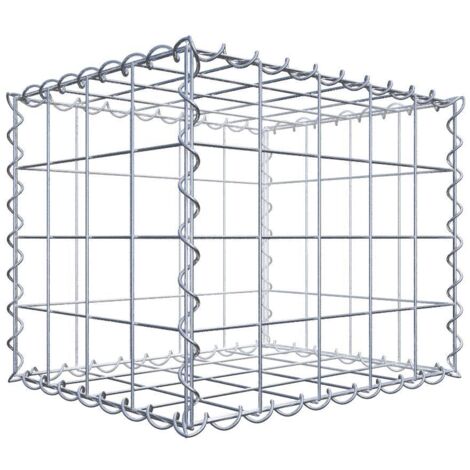 Gabiondeco - Gabion 50 cm x 40 cm x 40 cm (L x H x P). mailles 10 x 10 cm. Spirale - Made in Germany