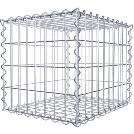Gabiondeco - Gabion 50 cm x 40 cm x 40 cm (L x H x P). mailles 5 x 10 cm. Spirale - Made in Germany