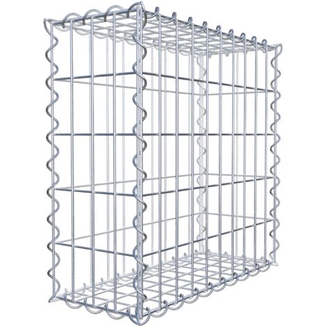 Gabiondeco - Gabion 50 cm x 50 cm x 20 cm (L x H x P). mailles 5 x 10 cm. Spirale - Made in Germany