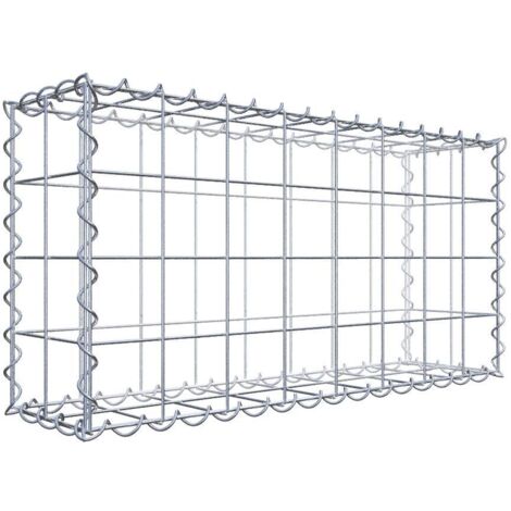 Gabiondeco - Gabion 80 cm x 40 cm x 20 cm (L x H x P). mailles 10 x 10 cm. Spirale - Made in Germany