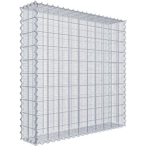 Gabiondeco - Gabion à mailles très fines pour gravillon 100 cm x 100 cm x 20 cm (L x H x P). maille 10 x 10 cm. spirale - Made in Germany