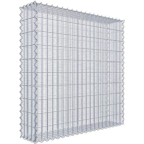 Gabiondeco - Gabion à mailles très fines pour gravillon 100 cm x 100 cm x 20 cm (L x H x P). maille 5 x 10 cm. spirale - Made in Germany