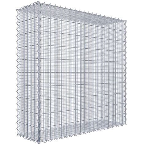 Gabiondeco - Gabion à mailles très fines pour gravillon 100 cm x 100 cm x 30 cm (L x H x P). maille 5 x 10 cm. spirale - Made in Germany