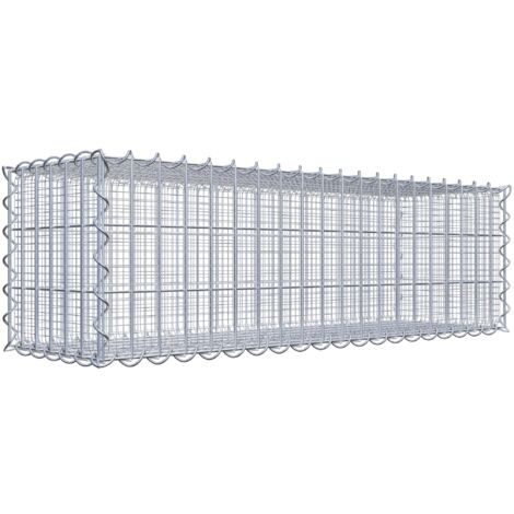 Gabiondeco - Gabion à mailles très fines pour gravillon 100 cm x 30 cm x 30 cm (L x H x P). maille 5 x 10 cm. spirale - Made in Germany