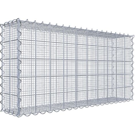 Gabiondeco - Gabion à mailles très fines pour gravillon 100 cm x 50 cm x 20 cm (L x H x P). maille 10 x 10 cm. spirale - Made in Germany