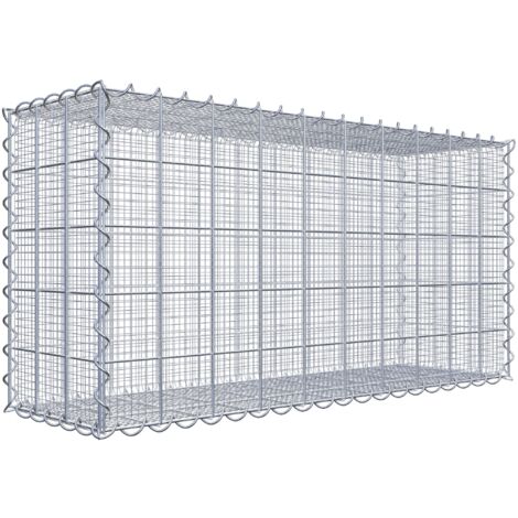 Gabiondeco - Gabion à mailles très fines pour gravillon 100 cm x 50 cm x 30 cm (L x H x P). maille 10 x 10 cm. spirale - Made in Germany