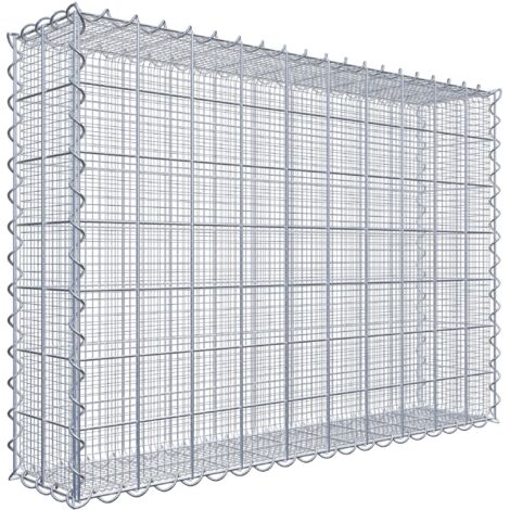 Gabiondeco - Gabion à mailles très fines pour gravillon 100 cm x 70 cm x 20 cm (L x H x P). maille 10 x 10 cm. spirale - Made in Germany
