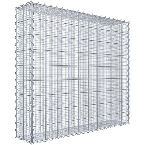 Gabiondeco - Gabion à mailles très fines pour gravillon 100 cm x 90 cm x 20 cm (L x H x P). maille 10 x 10 cm. spirale - Made in Germany