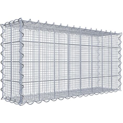 Gabiondeco - Gabion à mailles très fines pour gravillon 80 cm x 40 cm x 20 cm (L x H x P). maille 10 x 10 cm. spirale - Made in Germany