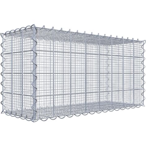 Gabiondeco - Gabion à mailles très fines pour gravillon 80 cm x 40 cm x 30 cm (L x H x P). maille 10 x 10 cm. spirale - Made in Germany
