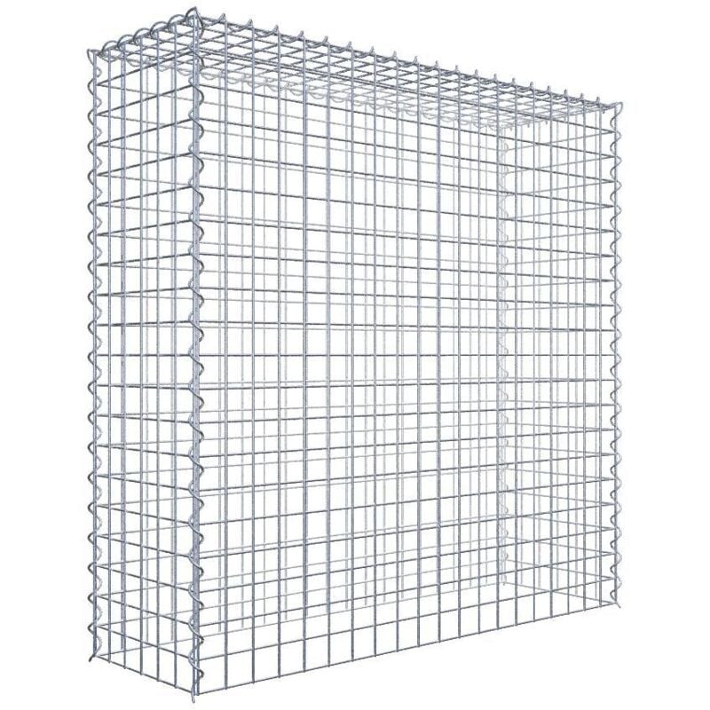 Gabiondeco - Gabion - Element de prolongation en hauteur 100 cm x 100 cm x 30 cm (l x h x p). maille 5 x 5 cm. Spirale. Attention : il manque une