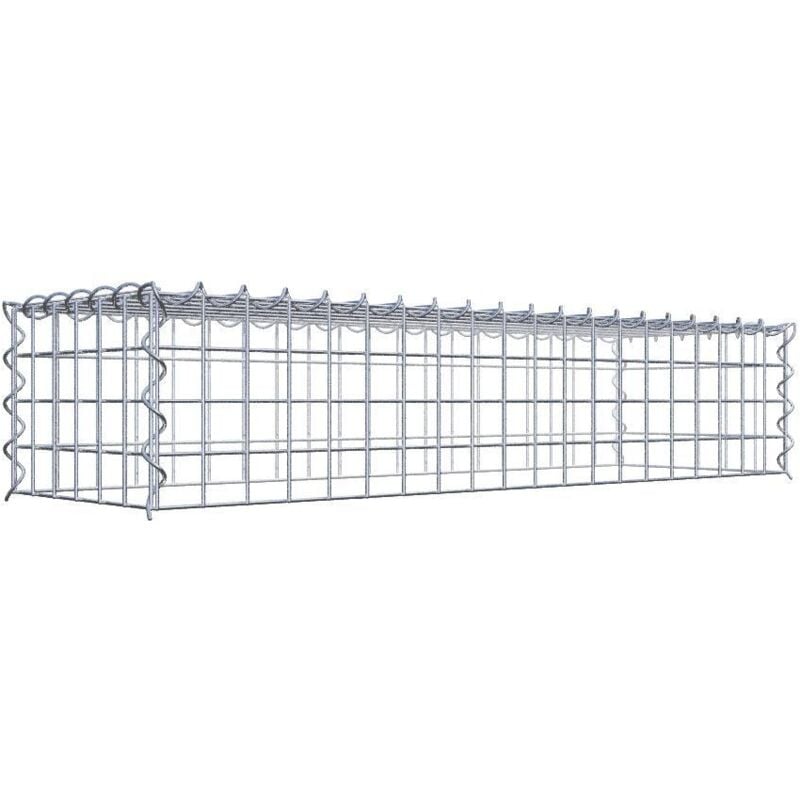 Gabiona - Gabiondeco - Gabion - Element de prolongation en hauteur 100 cm x 20 cm x 30 cm (l x h x p). maille 5 x 5 cm. Spirale. Attention : il