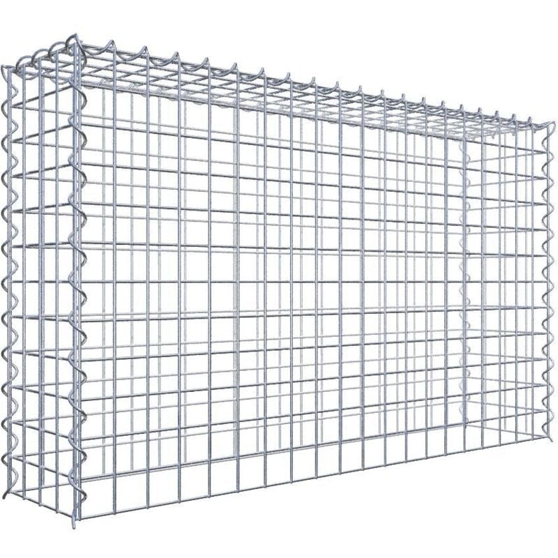 Gabiona - Gabiondeco - Gabion - Element de prolongation en hauteur 100 cm x 60 cm x 20 cm (l x h x p). maille 5 x 5 cm. Spirale. Attention : il