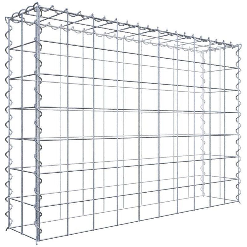 Gabiondeco - Gabion - Element de prolongation en hauteur 100 cm x 70 cm x 20 cm (l x h x p). maille 10 x 10 cm. Spirale. Attention : il manque une