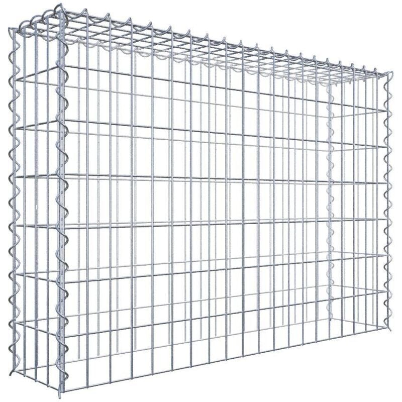 Gabiondeco - Gabion - Element de prolongation en hauteur 100 cm x 70 cm x 20 cm (l x h x p). maille 5 x 10 cm. Spirale. Attention : il manque une