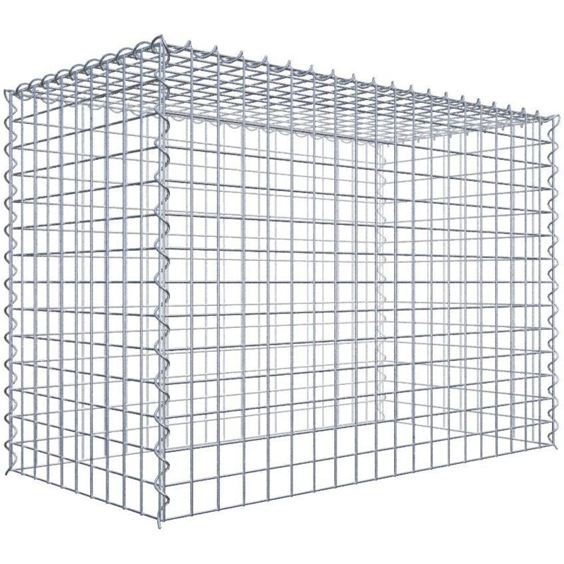Gabiondeco - Gabion - Element de prolongation en hauteur 100 cm x 70 cm x 50 cm (l x h x p). maille 5 x 5 cm. Spirale. Attention : il manque une