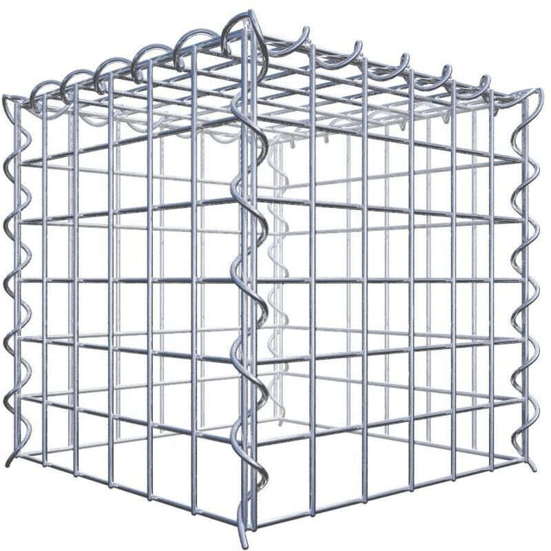 Gabiondeco - Gabion - Element de prolongation en hauteur 30 cm x 30 cm x 30 cm (L x H x P). maille 5 x 5 cm. Spirale. Attention : il manque une