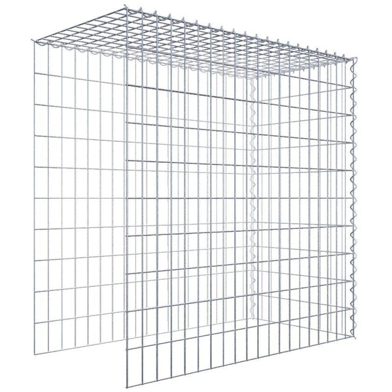 Gabiondeco - Gabion - Element de prolongation en hauteur et en longueur 100 cm x 100 cm x 50 cm (l x h x p). maille 5 x 10 cm. Spirale. Attention il