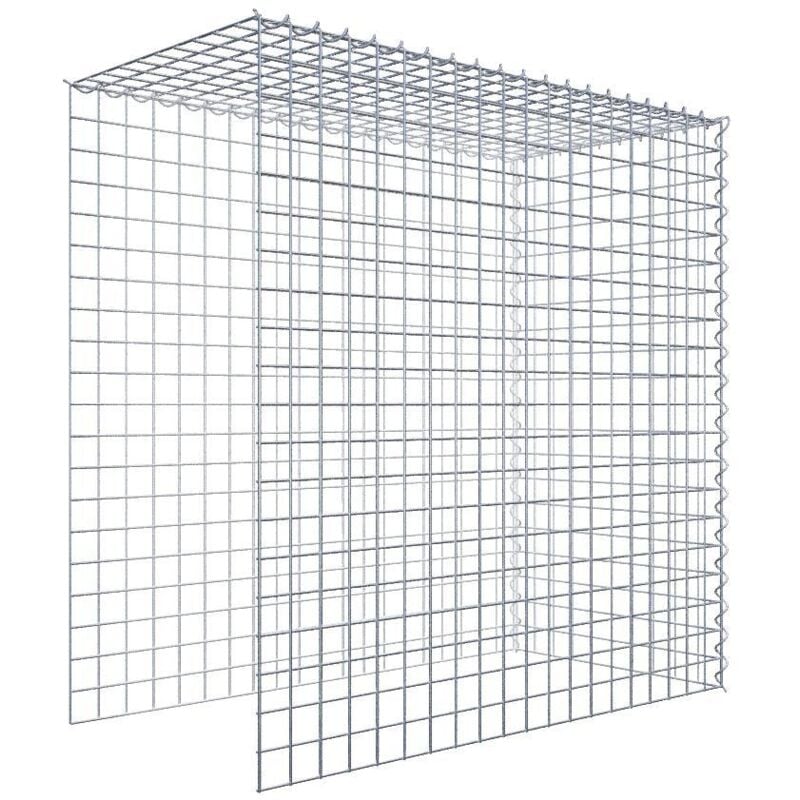 Gabiondeco - Gabion - Element de prolongation en hauteur et en longueur 100 cm x 100 cm x 50 cm (l x h x p). maille 5 x 5 cm. Spirale. Attention il