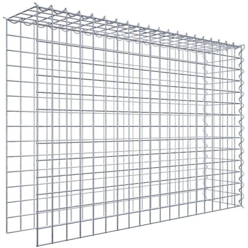 Gabiondeco - Gabion - Element de prolongation en hauteur et en longueur 100 cm x 70 cm x 20 cm (l x h x p). maille 5 x 5 cm. Spirale. Attention il