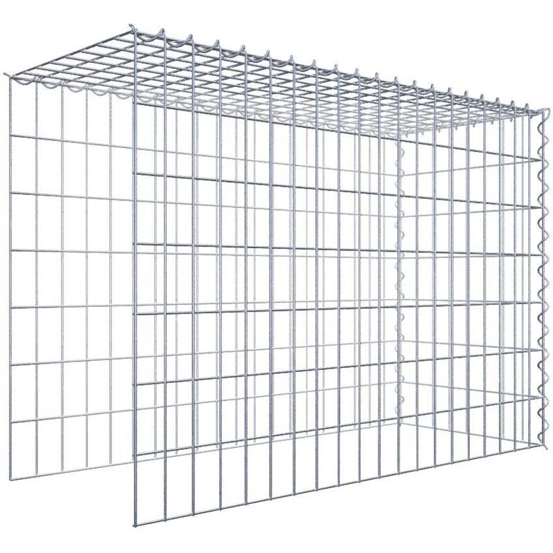 Gabiondeco - Gabion - Element de prolongation en hauteur et en longueur 100 cm x 70 cm x 40 cm (l x h x p). maille 5 x 10 cm. Spirale. Attention il