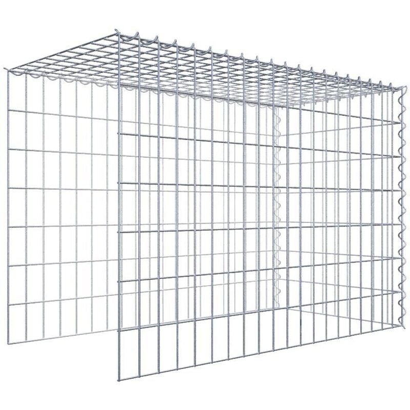 Gabiondeco - Gabion - Element de prolongation en hauteur et en longueur 100 cm x 70 cm x 50 cm (l x h x p). maille 5 x 10 cm. Spirale. Attention il