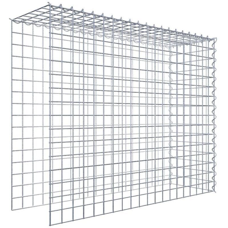Gabiondeco - Gabion - Element de prolongation en hauteur et en longueur 100 cm x 80 cm x 30 cm (L x H x P). maille 5 x 5 cm. Spirale. Attention il