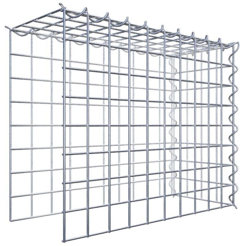 Gabiona - Gabiondeco - Gabion - Element de prolongation en hauteur et en longueur 50 cm x 40 cm x 20 cm (l x h x p). maille 5 x 5 cm. Spirale.