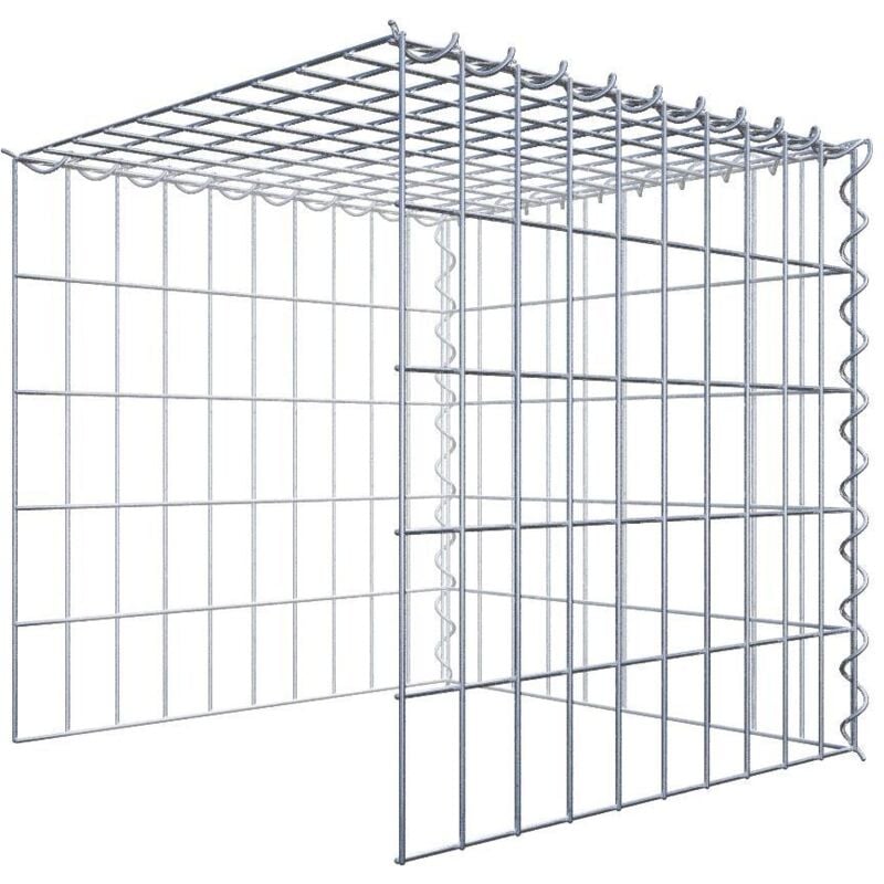 Gabiondeco - Gabion - Element de prolongation en hauteur et en longueur 50 cm x 50 cm x 50 cm (l x h x p). maille 5 x 10 cm. Spirale. Attention il