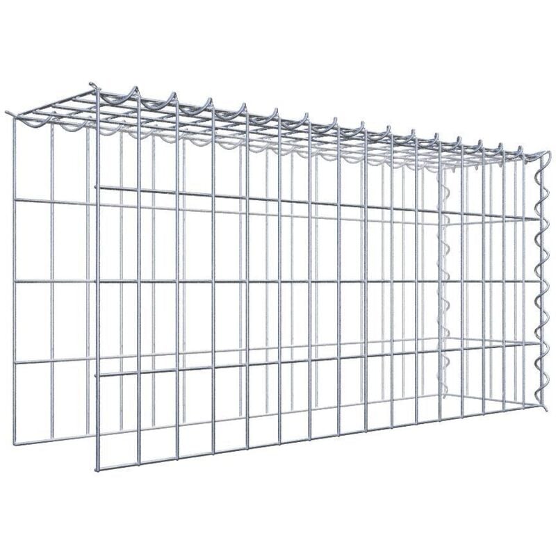 Gabiondeco - Gabion - Element de prolongation en hauteur et en longueur 80 cm x 40 cm x 20 cm (l x h x p). maille 5 x 10 cm. Spirale. Attention il
