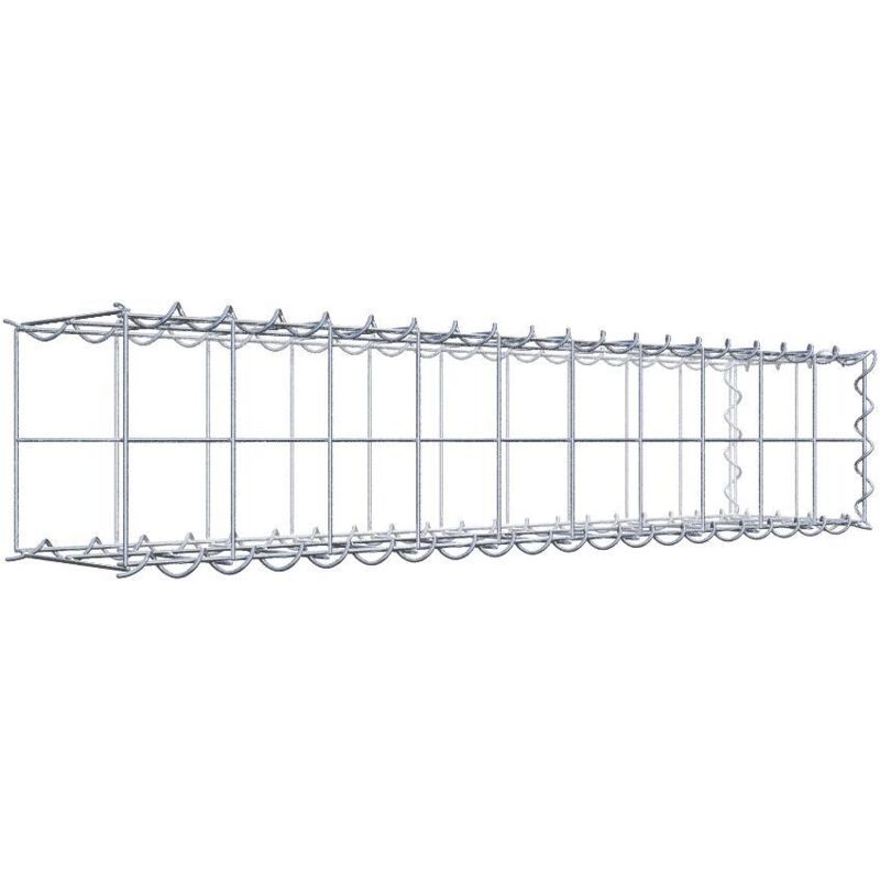 Gabiondeco - Gabion - Element de prolongation en longueur 100 cm x 20 cm x 20 cm (l x h x p). maille 10 x 10 cm. Spirale. Avert.: il manque une