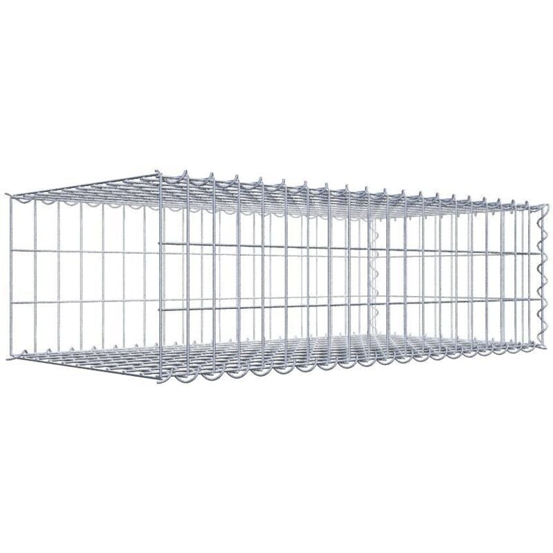 Gabiondeco - Gabion - Element de prolongation en longueur 100 cm x 30 cm x 50 cm (l x h x p). maille 5 x 10 cm. Spirale. Avert.: il manque une grille