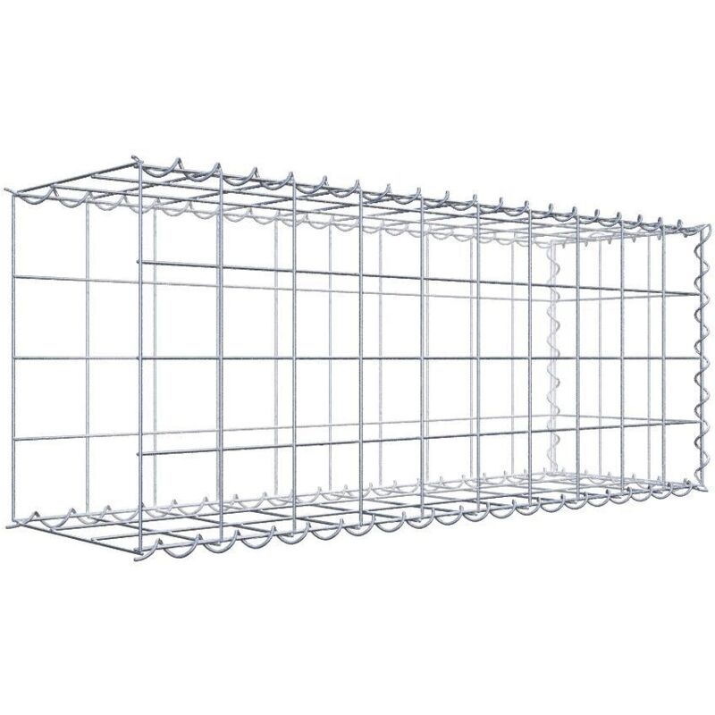 Gabiondeco - Gabion - Element de prolongation en longueur 100 cm x 40 cm x 30 cm (l x h x p). maille 10 x 10 cm. Spirale. Avert.: il manque une