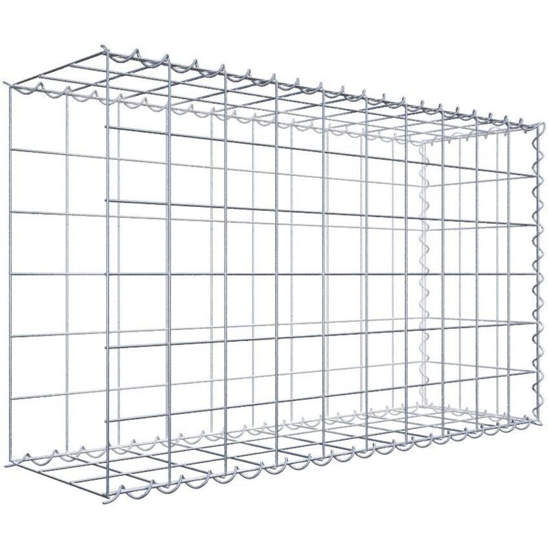 Gabiondeco - Gabion - Element de prolongation en longueur 100 cm x 60 cm x 30 cm (l x h x p). maille 10 x 10 cm. Spirale. Avert.: il manque une