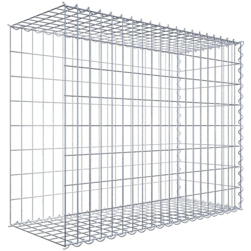 Gabiona - Gabiondeco - Gabion - Element de prolongation en longueur 100 cm x 80 cm x 40 cm (l x h x p). maille 5 x 10 cm. Spirale. Avert.: il manque