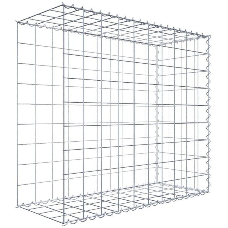 Gabiondeco - Gabion - Element de prolongation en longueur 100 cm x 90 cm x 40 cm (l x h x p). maille 10 x 10 cm. Spirale. Avert.: il manque une