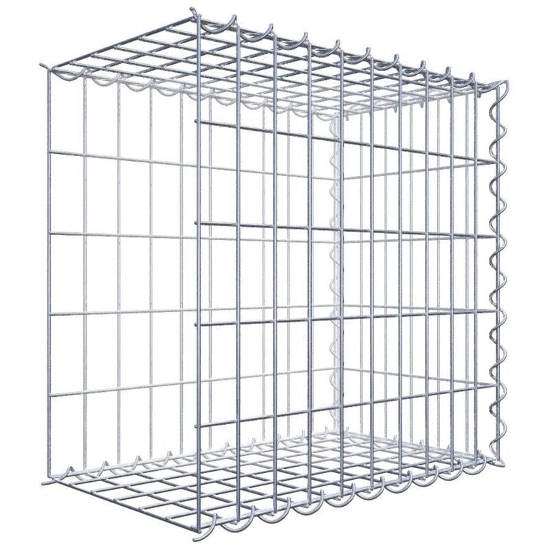 Gabiondeco - Gabion - Element de prolongation en longueur 50 cm x 50 cm x 30 cm (l x h x p). maille 5 x 10 cm. Spirale. Avert.: il manque une grille