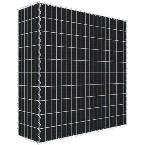 Gabiondeco - Gabion a végétaliser avec toile non-tissée 100 cm x 100 cm x 30 cm (L x H x P). maille 5 cm x 10 cm. spirale - Made in Germany