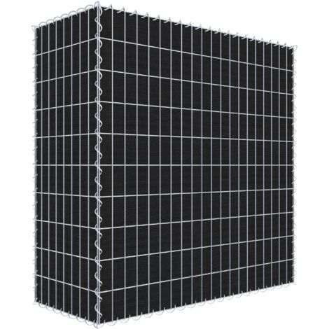Gabiondeco - Gabion a végétaliser avec toile non-tissée 100 cm x 100 cm x 40 cm (L x H x P). maille 5 cm x 10 cm. spirale - Made in Germany