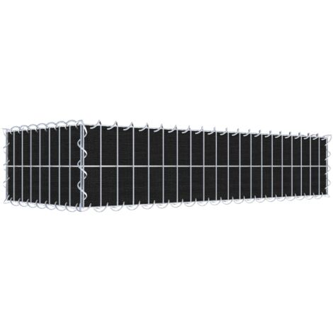 Gabiondeco - Gabion a végétaliser avec toile non-tissée 100 cm x 20 cm x 40 cm (L x H x P). maille 5 cm x 10 cm. spirale - Made in Germany