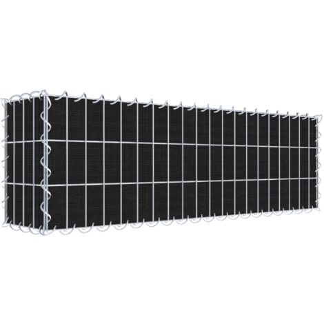 Gabiondeco - Gabion a végétaliser avec toile non-tissée 100 cm x 30 cm x 20 cm (L x H x P). maille 5 cm x 10 cm. spirale - Made in Germany