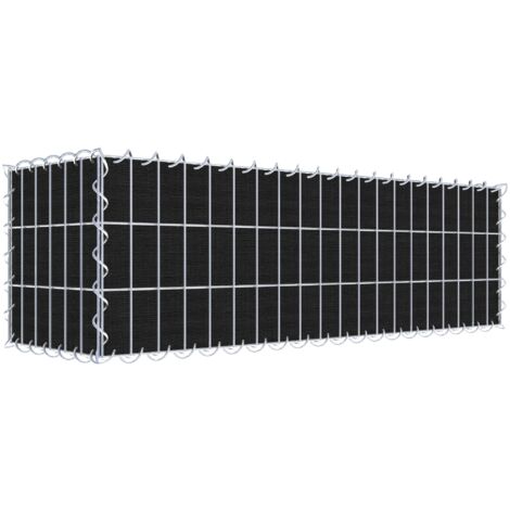 Gabiondeco - Gabion a végétaliser avec toile non-tissée 100 cm x 30 cm x 30 cm (L x H x P). maille 5 cm x 10 cm. spirale - Made in Germany