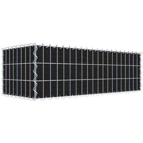 Gabiondeco - Gabion a végétaliser avec toile non-tissée 100 cm x 30 cm x 40 cm (L x H x P). maille 5 cm x 10 cm. spirale - Made in Germany
