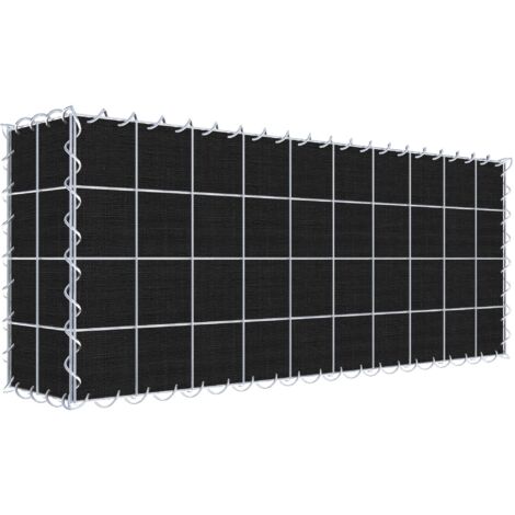 Gabiondeco - Gabion a végétaliser avec toile non-tissée  100 cm x 40 cm x 20 cm (L x H x P). maille 10 cm x 10 cm. spirale - Made in Germany
