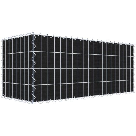 Gabiondeco - Gabion a végétaliser avec toile non-tissée 100 cm x 40 cm x 40 cm (L x H x P). maille 5 cm x 10 cm. spirale - Made in Germany
