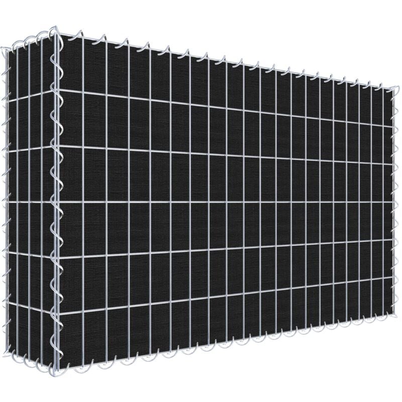 Gabiondeco - Gabion a végétaliser avec toile non-tissée 100 cm x 60 cm x 20 cm (l x h x p). maille 5 cm x 10 cm. spirale - Made in Germany