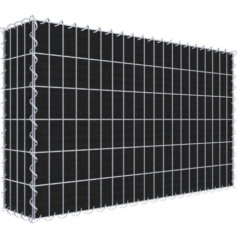 Gabiondeco - Gabion a végétaliser avec toile non-tissée 100 cm x 60 cm x 20 cm (L x H x P). maille 5 cm x 10 cm. spirale - Made in Germany
