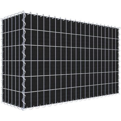 Gabiondeco - Gabion a végétaliser avec toile non-tissée 100 cm x 60 cm x 30 cm (L x H x P). maille 5 cm x 10 cm. spirale - Made in Germany