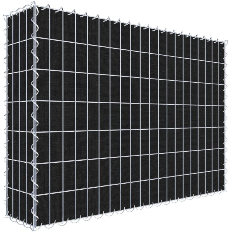 Gabiondeco - Gabion a végétaliser avec toile non-tissée 100 cm x 70 cm x 20 cm (l x h x p). maille 5 cm x 10 cm. spirale - Made in Germany